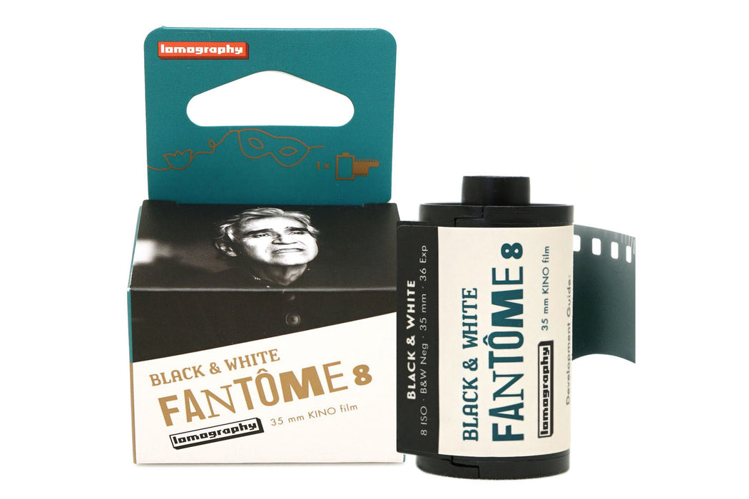 Lomography Fantôme Kino ISO 8 Black & White Negative 35mm Film, 36 Exposures