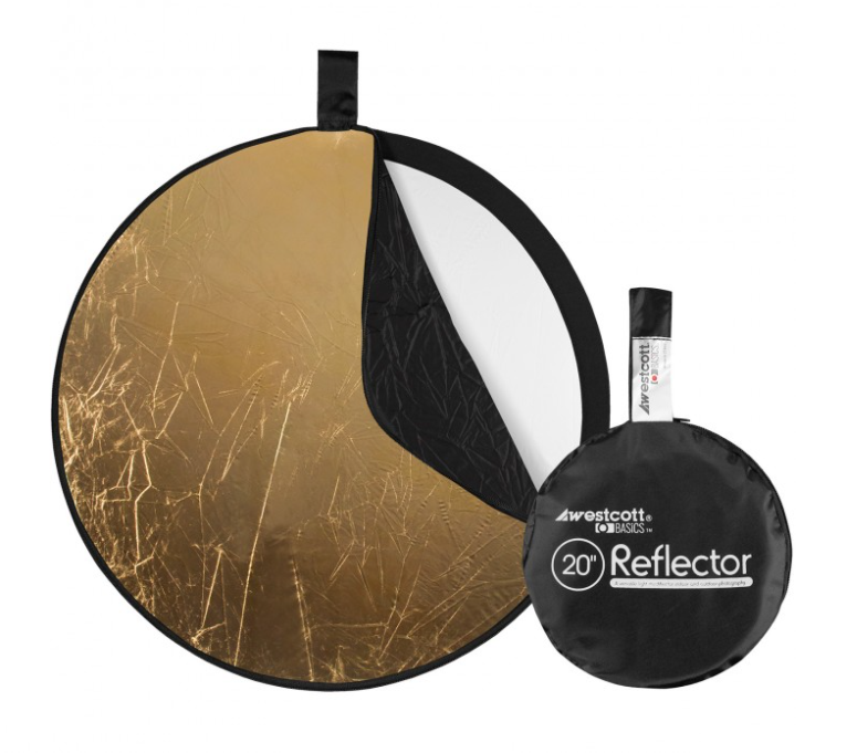 Westcott 5-In-1 20" Reflector, with Gold