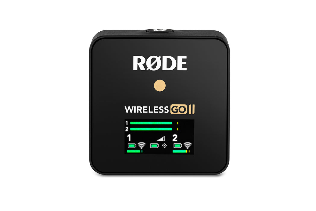 RØDE Wireless GO II Ultra-compact Dual-channel Wireless Microphone System  with Built-in Microphones, On-board Recording and 200m Range for  Filmmaking